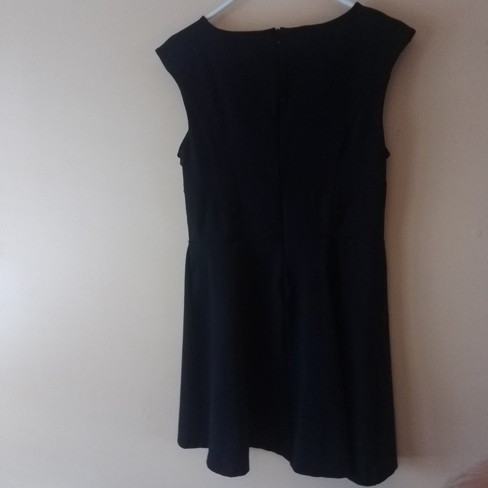 💫 Cynthia Rowley little black dress, sz L - Picture 4 of 6